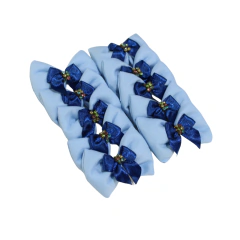 LG10 Laço de Tecido Joy 4,5cm 10Uni - Azul Claro