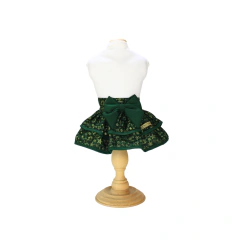 Vestido Malha Pata Chic Tradição Natalina - Verde