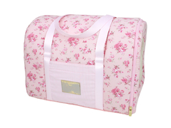 Bolsa Transporte Tecido Pata Chic Doce Flor - Rosa