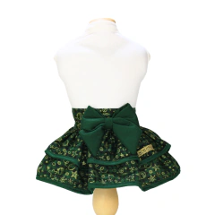 Vestido Malha Pata Chic Tradição Natalina - Verde - comprar online