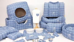 Almofadão Pata Chic - Grid Azul - Pata Chic