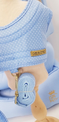 Colete Peitoral e Guia Pata Chic - Poá Azul na internet