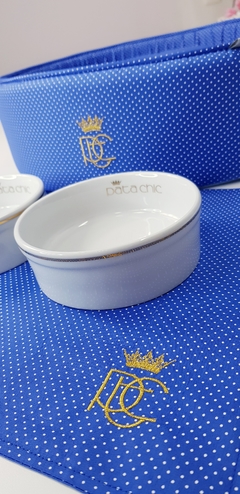 Banheirinha Pata Chic - Poá Azul Royal - Pata Chic