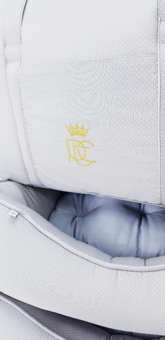 Bolsa Transporte Tecido Pata Chic - Poá Cinza - comprar online