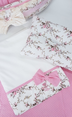 Kit Lençol e Naninha para Cama Pata Chic - Rosé Blend na internet