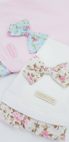 Vestido Babado Malha Pata Chic Floral Romantic - Bege na internet