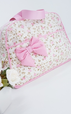 Bolsa de Mão Pata Chic Floral Romantic - Bege na internet