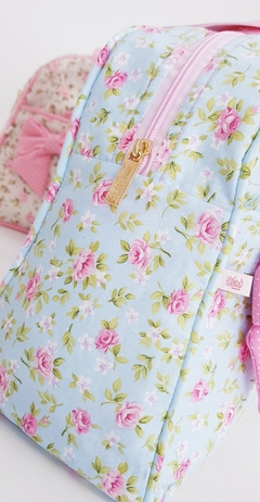 Bolsa de Mão Pata Chic Floral Romantic - Rosa - Pata Chic