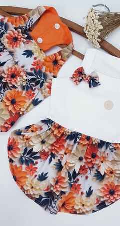 Vestido Malha Petit Pata Chic Verão'24 - Flores - Pata Chic