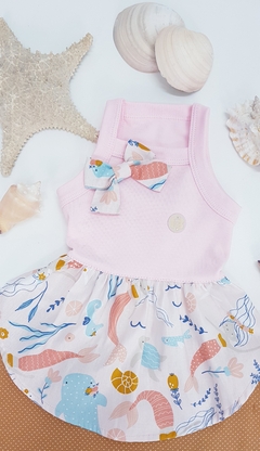 Vestido Malha Petit Pata Chic - Encanto Coral na internet