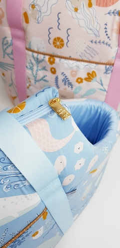 Bolsa de Passeio Tecido Pata Chic - Encanto Coral na internet
