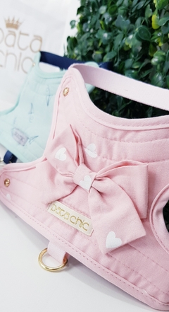 Peitoral Guia e Bolsinha Pata Chic - Love - Pata Chic