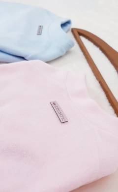 Soft Raglan Pata Chic - Azul na internet