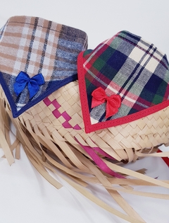 Bandana de Tecido Joy - Xadrez Vermelho - comprar online