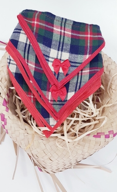 Bandana de Tecido Joy - Xadrez Vermelho na internet