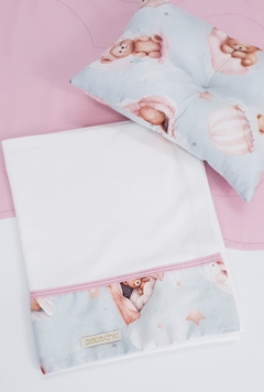 Kit Lençol e Naninha para Cama Pata Chic - Soninho Rosa - loja online