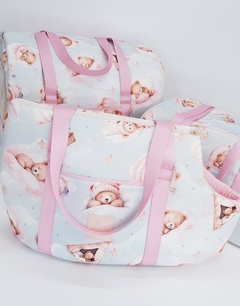 Bolsa de Passeio Tecido Pata Chic - Soninho Rosa na internet