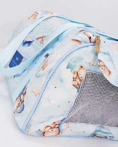 Bolsa Avião Tecido Pata Chic - Soninho Azul na internet