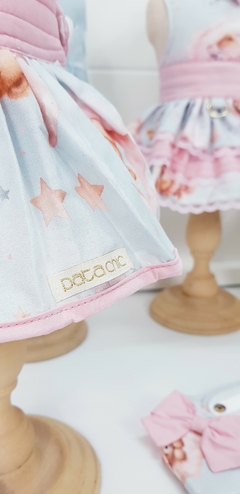 Vestido Laço e Guia Pata Chic - Soninho Rosa na internet