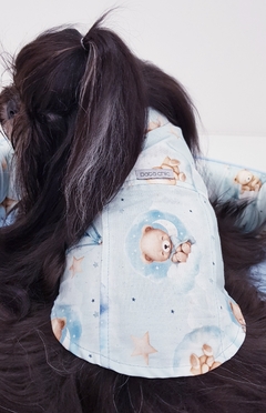 Camisa sem Manga Pata Chic - Soninho Azul - Pata Chic