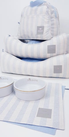 Cama Retangular Pata Chic - Linn Azul - Pata Chic