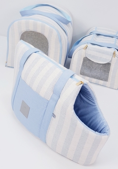 Bolsa Passeio Tecido Pata Chic - Linn Azul - Pata Chic