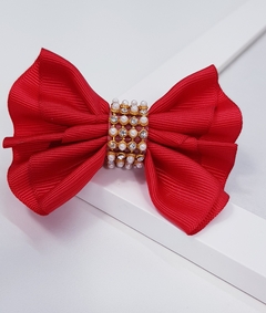 Laço de Topete Joy 10cm c/elástico - Vermelho na internet