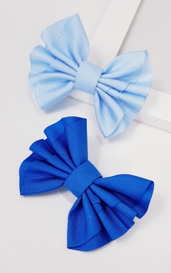 Laço de Topete Joy 10cm c/elástico - Azul Royal - comprar online