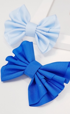 Laço de Topete Joy 10cm c/elástico - Azul - comprar online