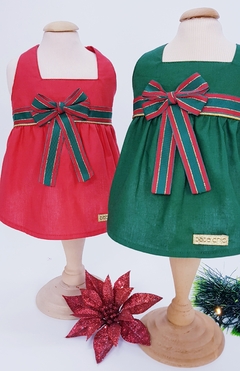 Vestido Batinha Pata Chic - Natal Vermelho - loja online