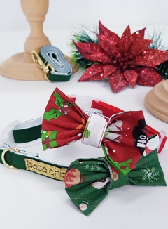 Coleira Laço Pata Chic - Urso Natalino - comprar online