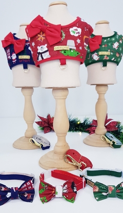 Coleira Laço Pata Chic - Rena Azul - comprar online