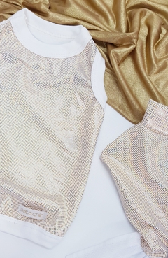 Regata Pata Chic - Brilho Dourado na internet