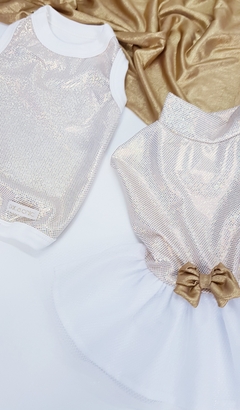 Regata Pata Chic - Brilho Dourado - Pata Chic