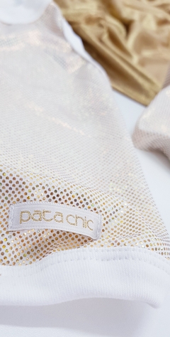 Regata Pata Chic - Brilho Dourado - loja online