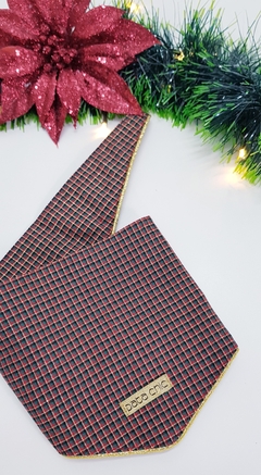 Bandana Pata Chic - Natal Quadriculada - comprar online