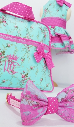 Coleira Laço Pata Chic - Tiffany Blend na internet