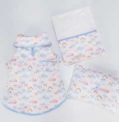 Kit Lençol e Naninha para cama Pata Chic - Cloud Rosa - loja online