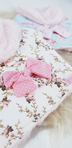 Colete Peitoral Peluciado Pata Chic com Guia - Rosé Blend - loja online