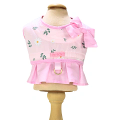 Colete Peitoral e Guia Pata Chic Daisy - Rosa - comprar online