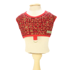 Colete Peitoral e Guia Pata Chic - Doce Natal Vermelho na internet