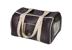 Bolsa Avião Courano Pata Chic Strass - Marrom