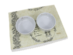Porta Comedouro Retangular Pata Chic Anne - Sense