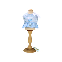 Colete Peitoral e Guia Pata Chic Daisy - Azul