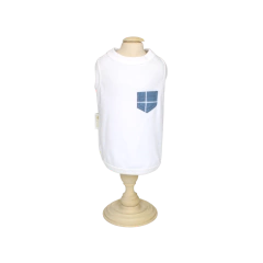 Regata Malha Pata Chic Grid - Azul