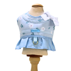 Colete Peitoral e Guia Pata Chic Daisy - Azul - comprar online