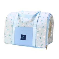 Bolsa Transporte Tecido Pata Chic Daisy - Azul