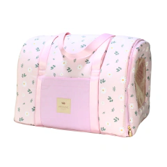 Bolsa Transporte Tecido Pata Chic Daisy - Rosa