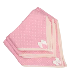 Bandana de Tecido Joy - Poá Chiclete