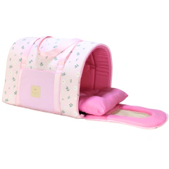 Bolsa Transporte Tecido Pata Chic Daisy - Rosa - comprar online